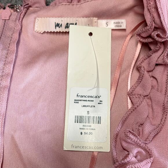 NWT Beautiful Poly Ethereal Ruffled Strapless Maxi Dress - Picture 8 of 8